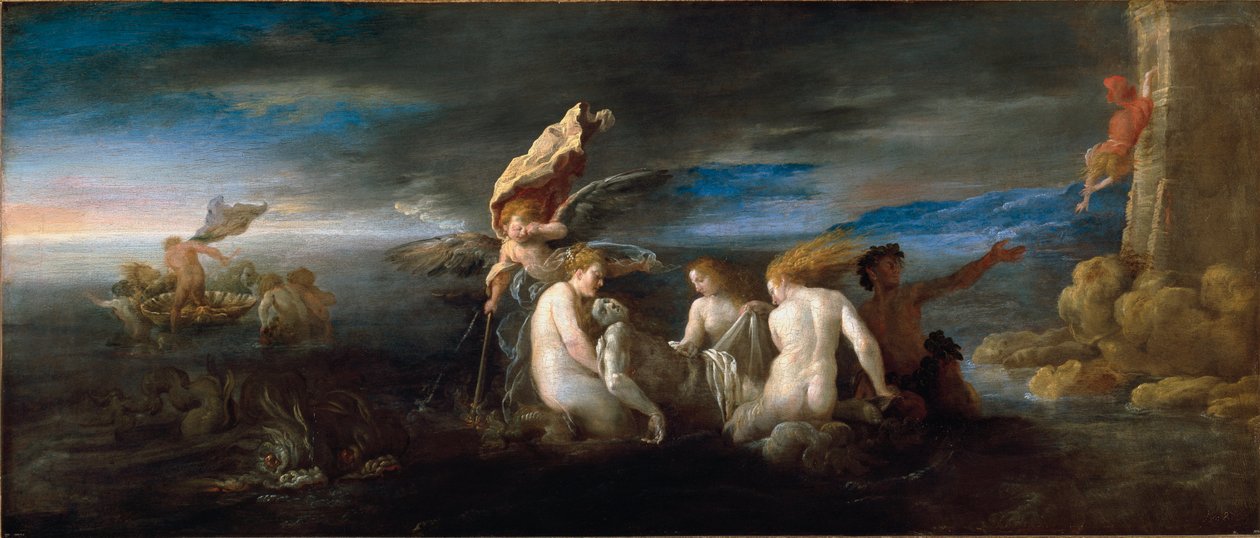 Milenci Hero a Leandre (Painting od Domenico Fetti or Feti
