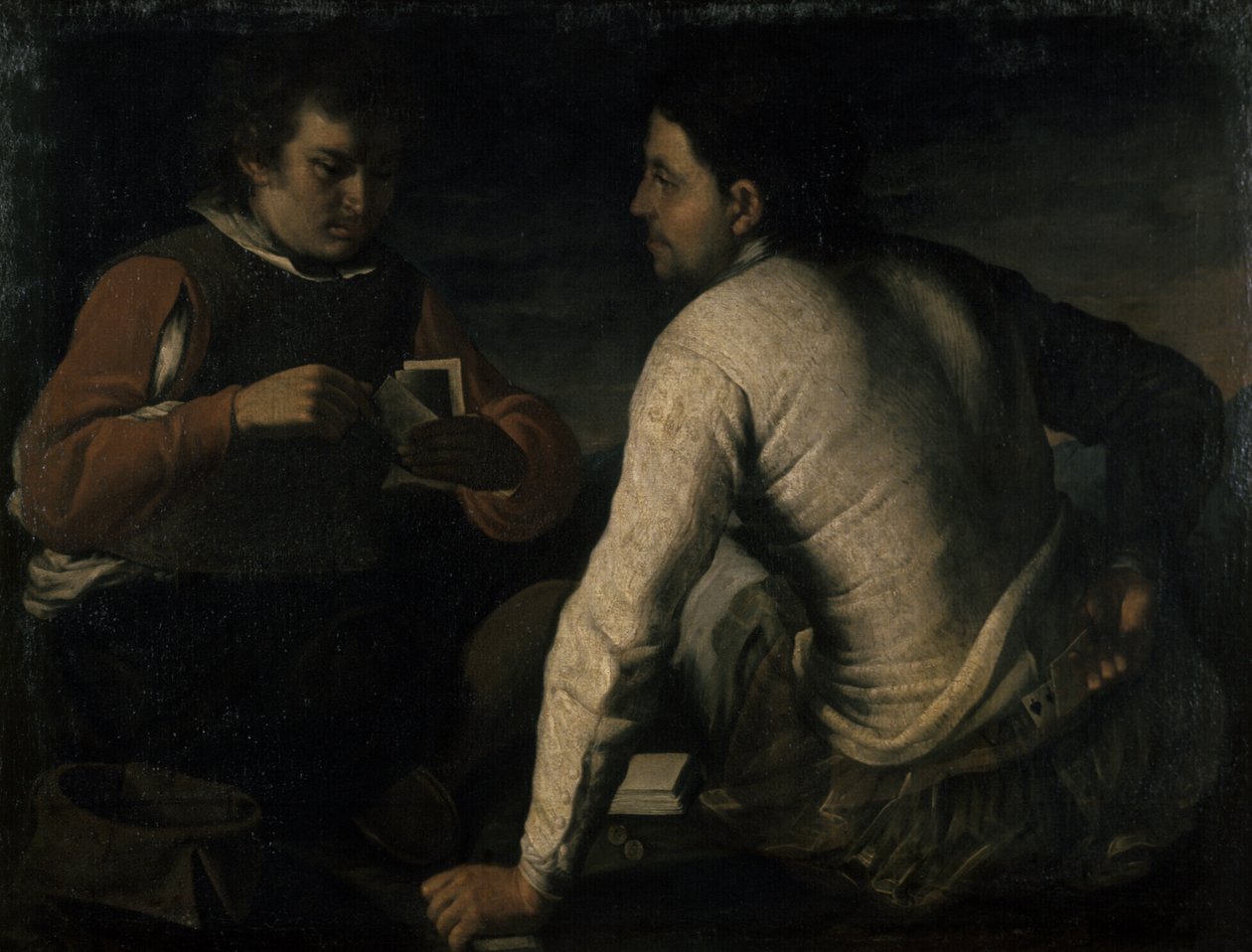 Gambleři, před rokem 1665 od Domenico Gargiulo