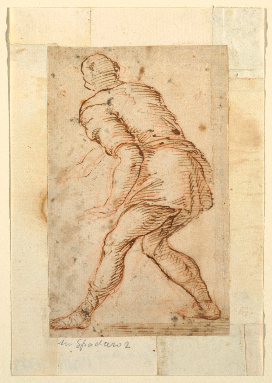 Figurální studie člověka od Domenico Gargiulo, called Micco Spadaro