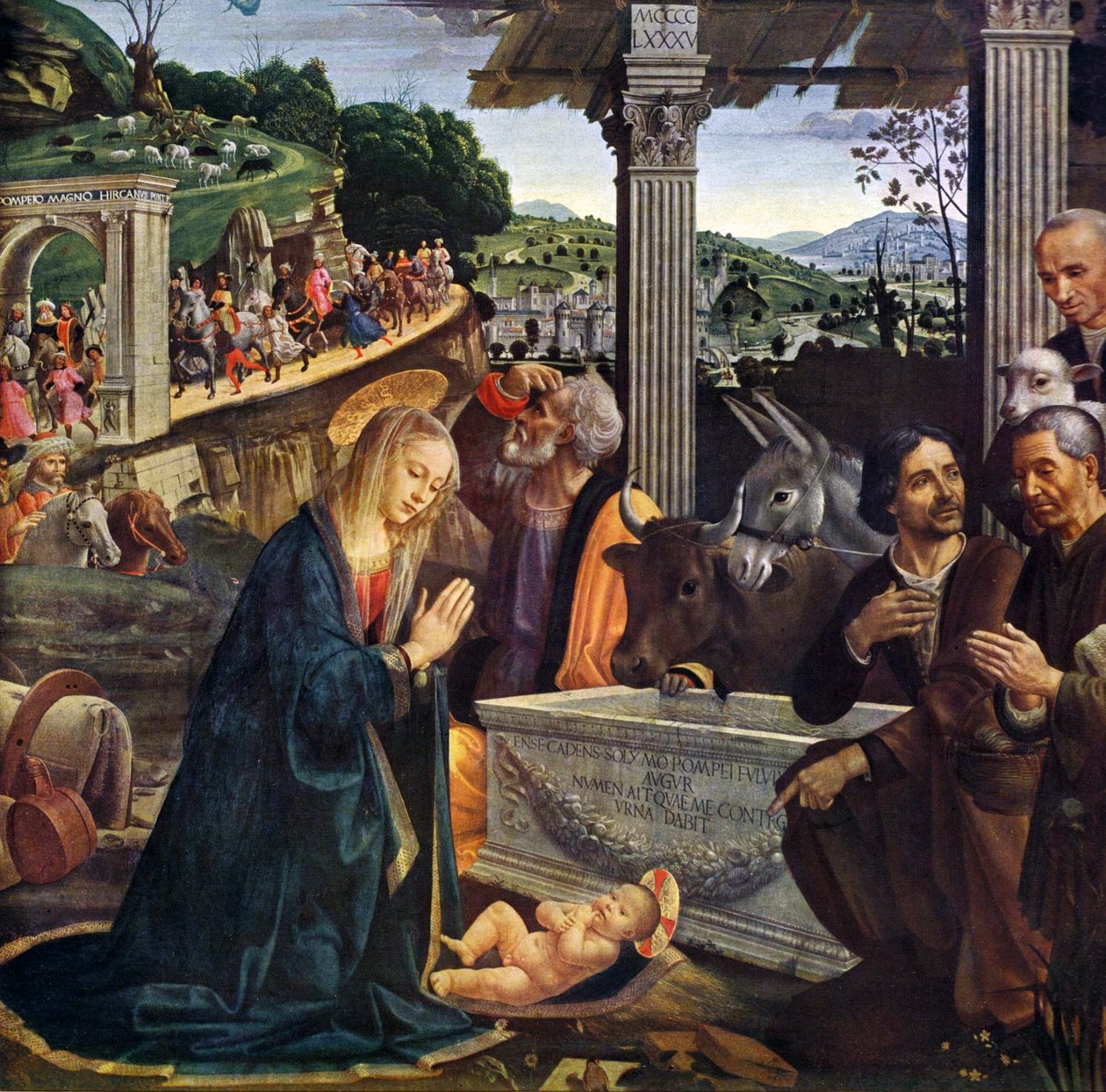Klanění pastýřů od Domenico Ghirlandaio