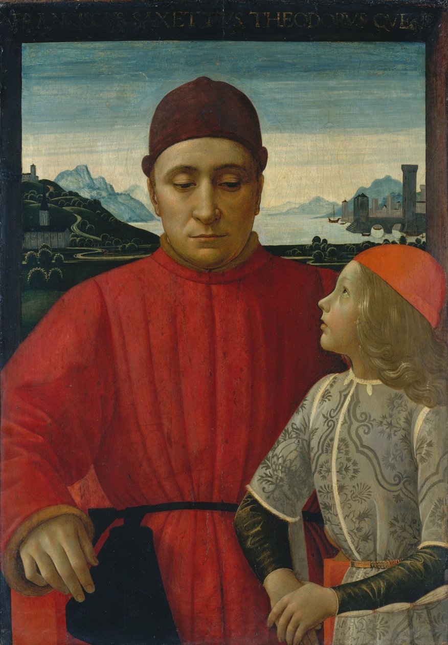 Francesco Sassetti a jeho syn Teodoro, kolem 1488 (tempera na dřevě) od Domenico Ghirlandaio