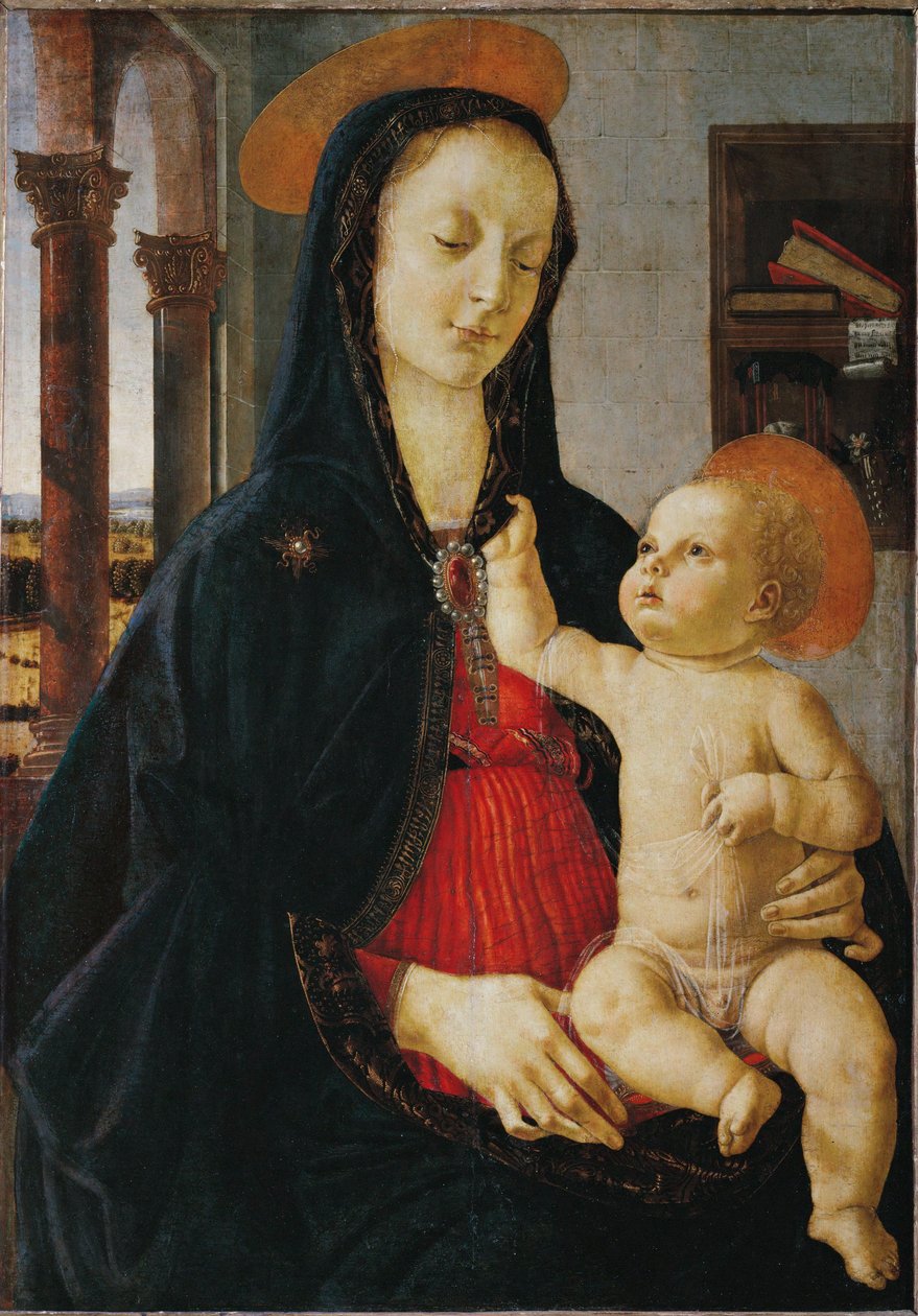 Madona s dítětem ... od Domenico Ghirlandaio