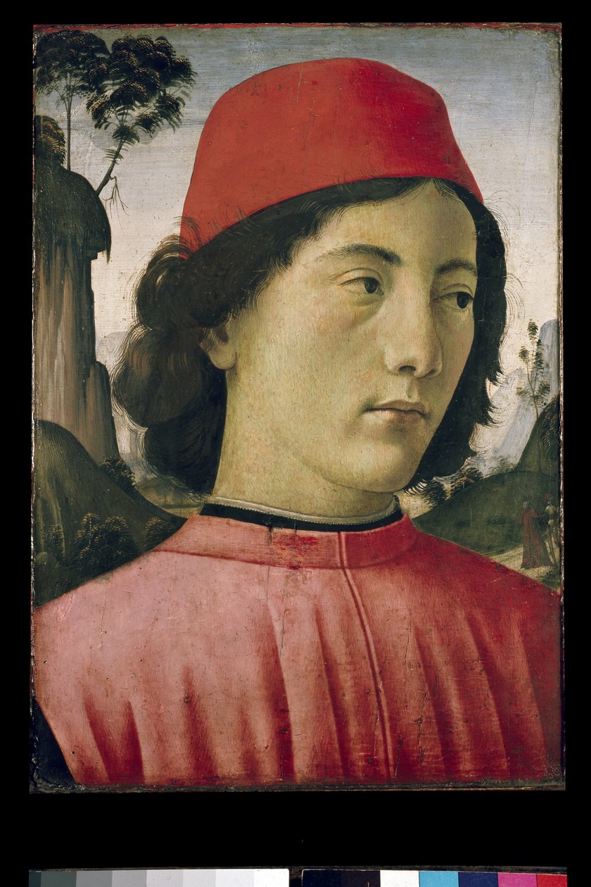 Portrét mladého muže, 15. století od Domenico Ghirlandaio