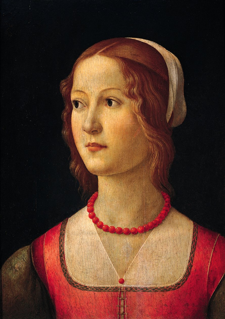 Portrét mladé dívky od Domenica Ghirlandaia (1449-1494), cca 1485 od Domenico Ghirlandaio