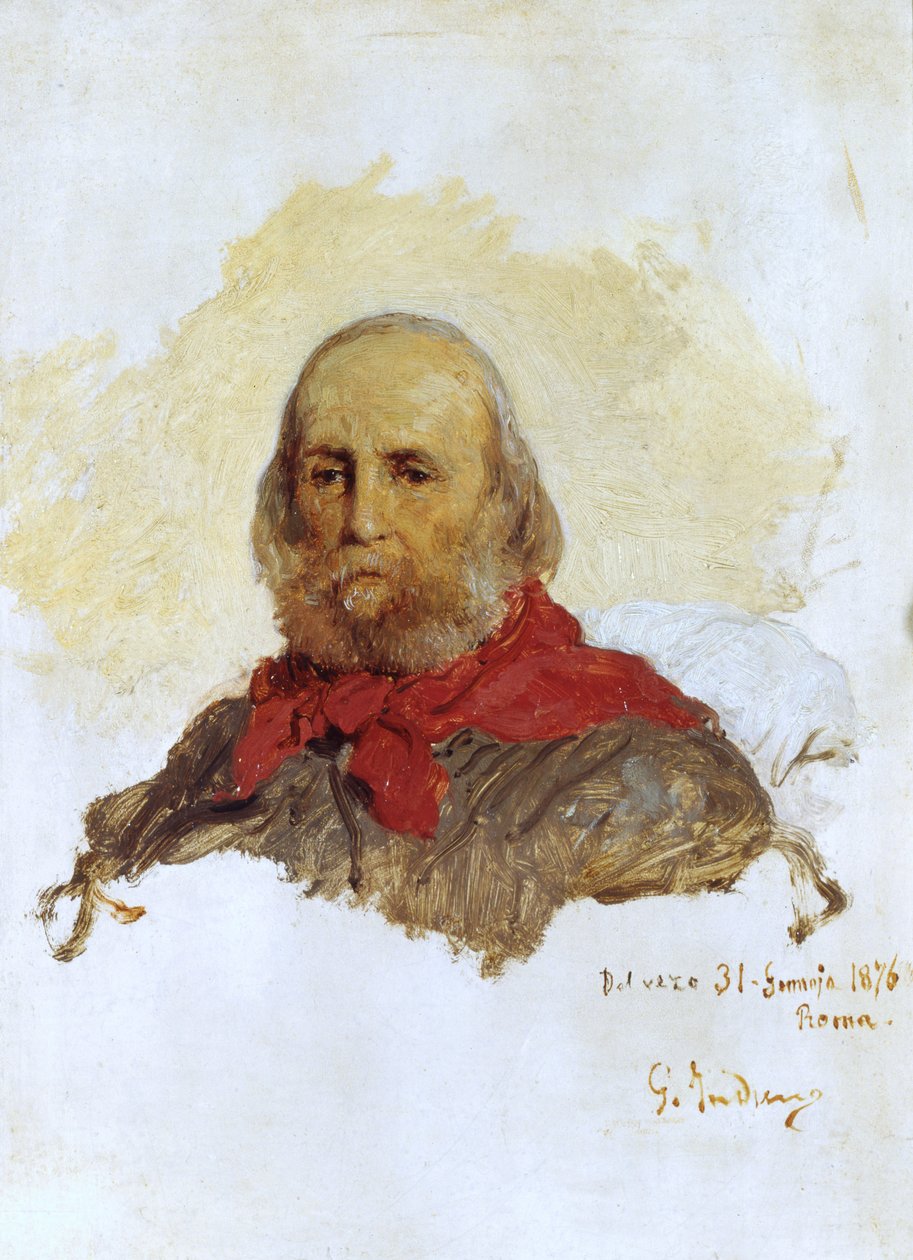 Portrét Garibaldiho, 1876 od Domenico Induno