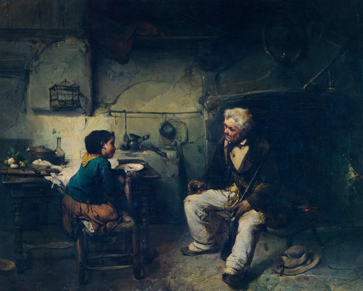 Lovec od Domenica Induna od Domenico Induno