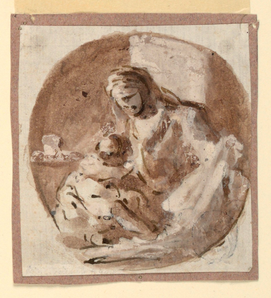 Madonna a dítě od Domenico Mondo