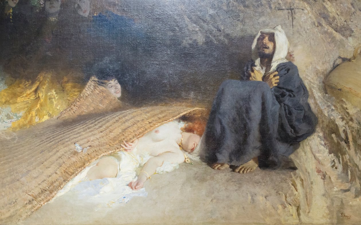 Pokušení svatého Antonína od Domenico Morelli