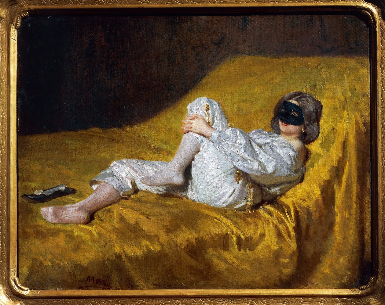 Maska (olej na plátně) od Domenico Morelli