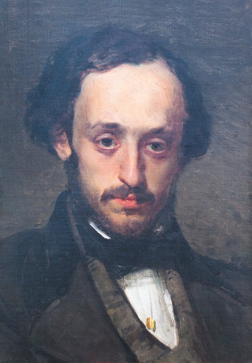 Pasquale Villari jako mladý muž od Domenico Morelli
