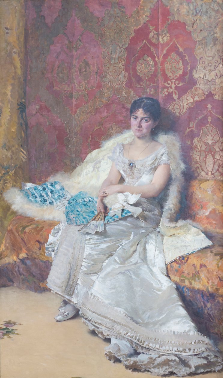 Portrét Teresa Maglione Oneto od Domenico Morelli
