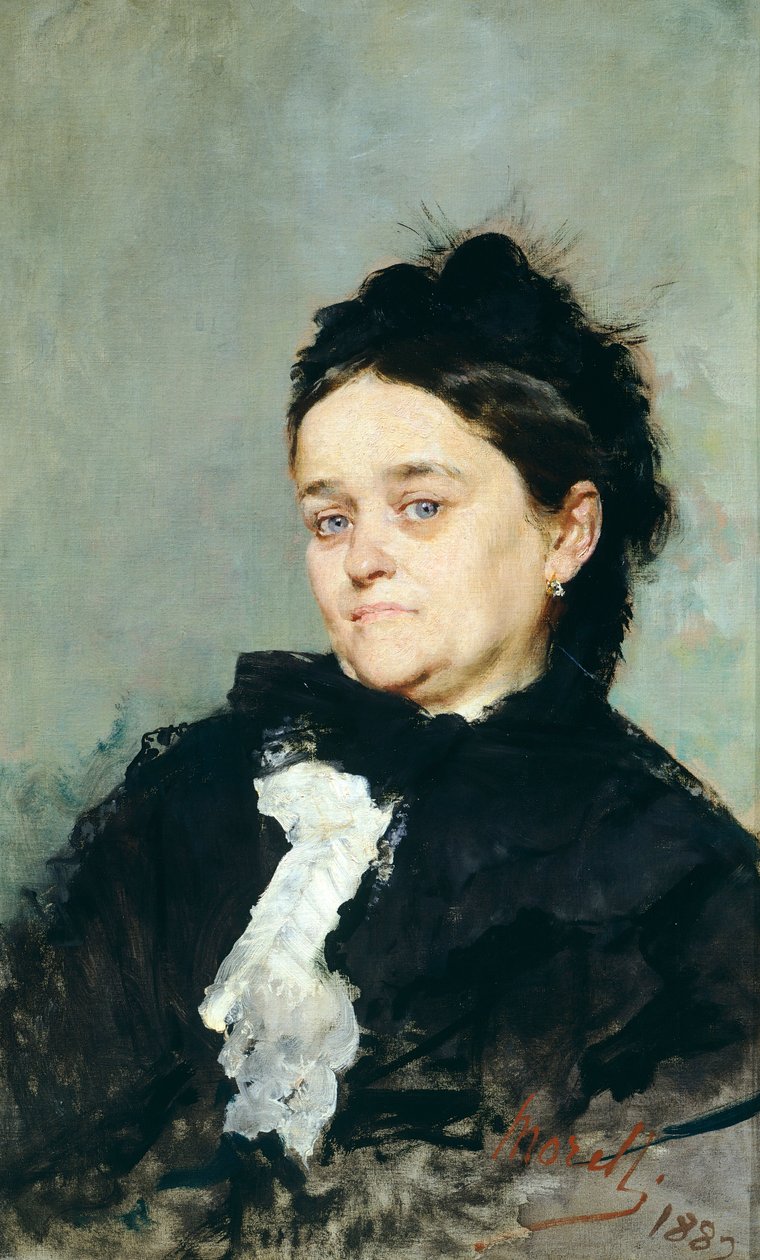 Portrét Virginie Villari, Domenico Morelli od Domenico Morelli