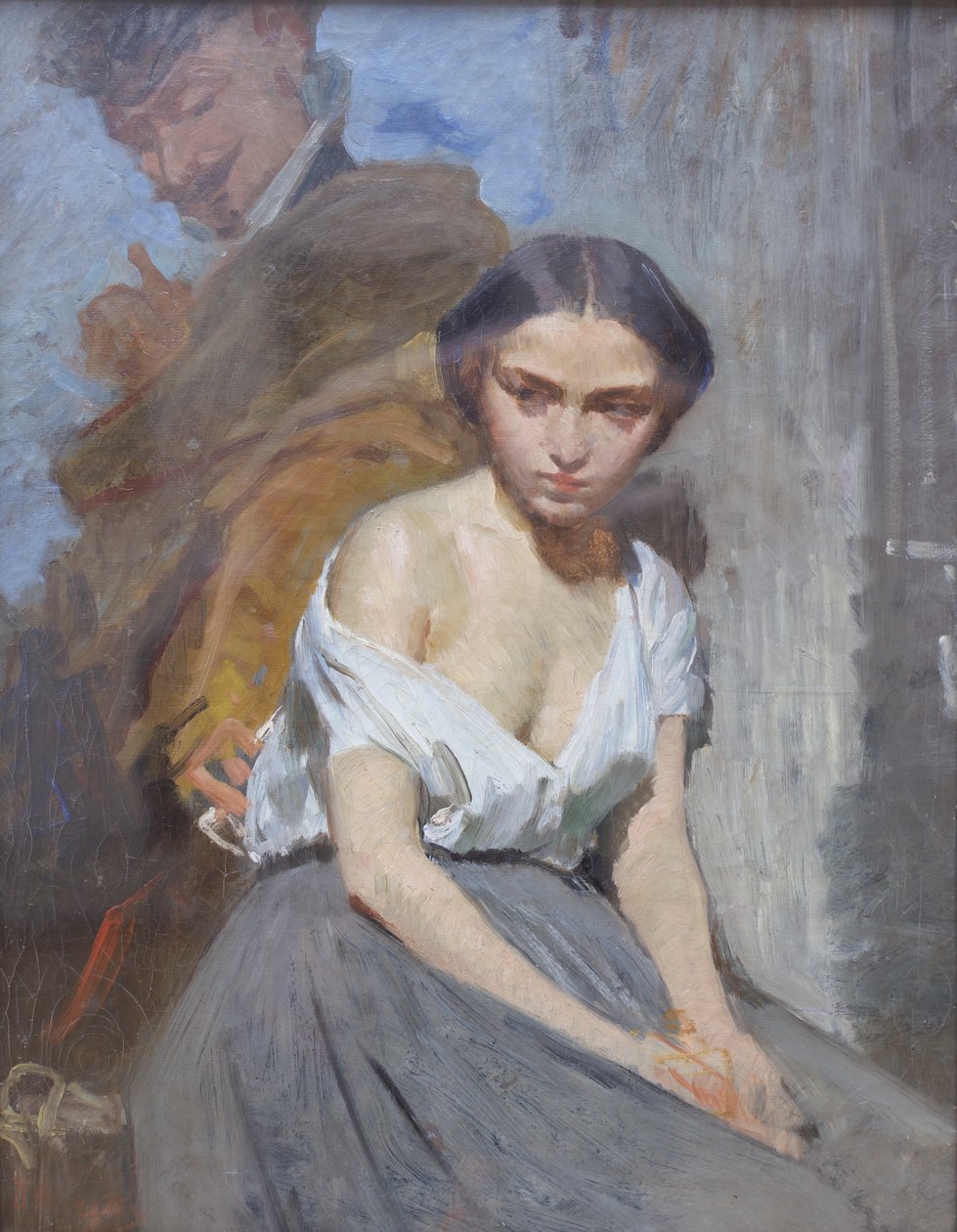 Svádění, konec 19. století (olej na plátně) od Domenico Morelli