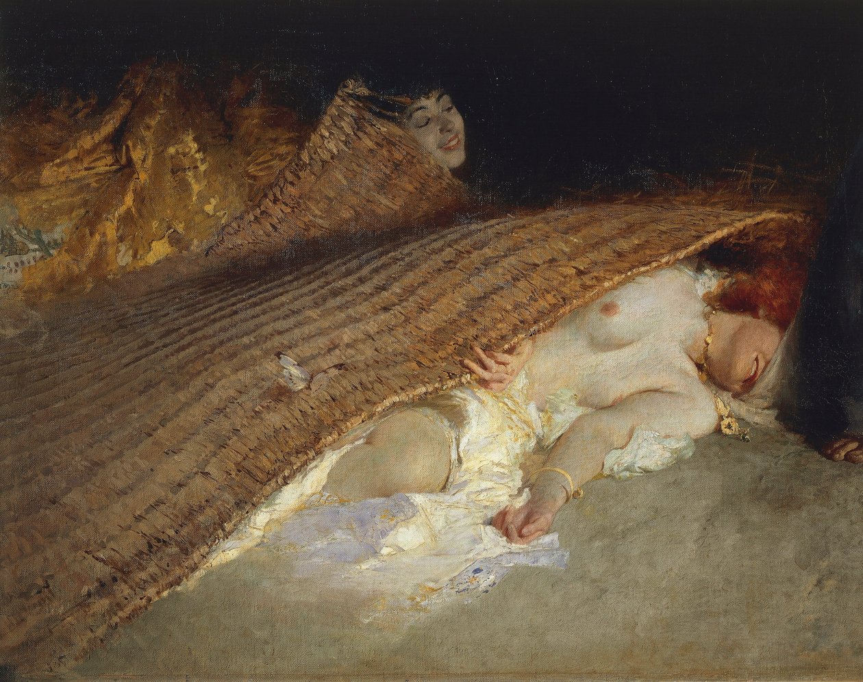 Pokušení svatého Antonína, detail od Domenico Morelli