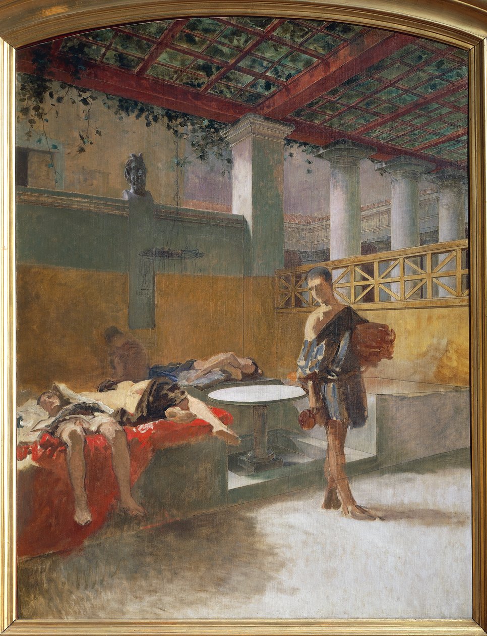 Triklinium po orgii, kolem roku 1860 (olej na plátně) od Domenico Morelli