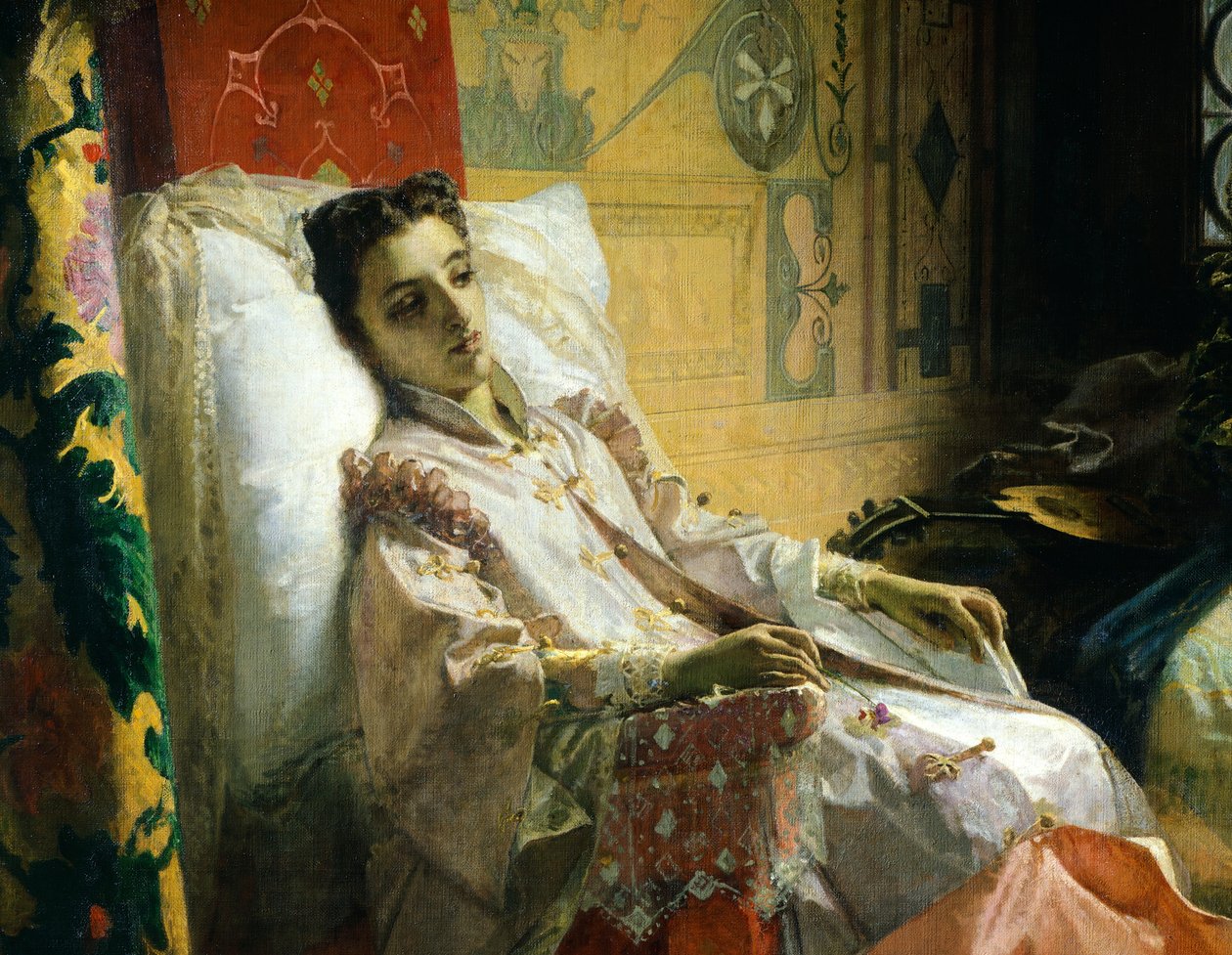 Torquato Tasso čte Osvobozený Jeruzalém do Eleonory d