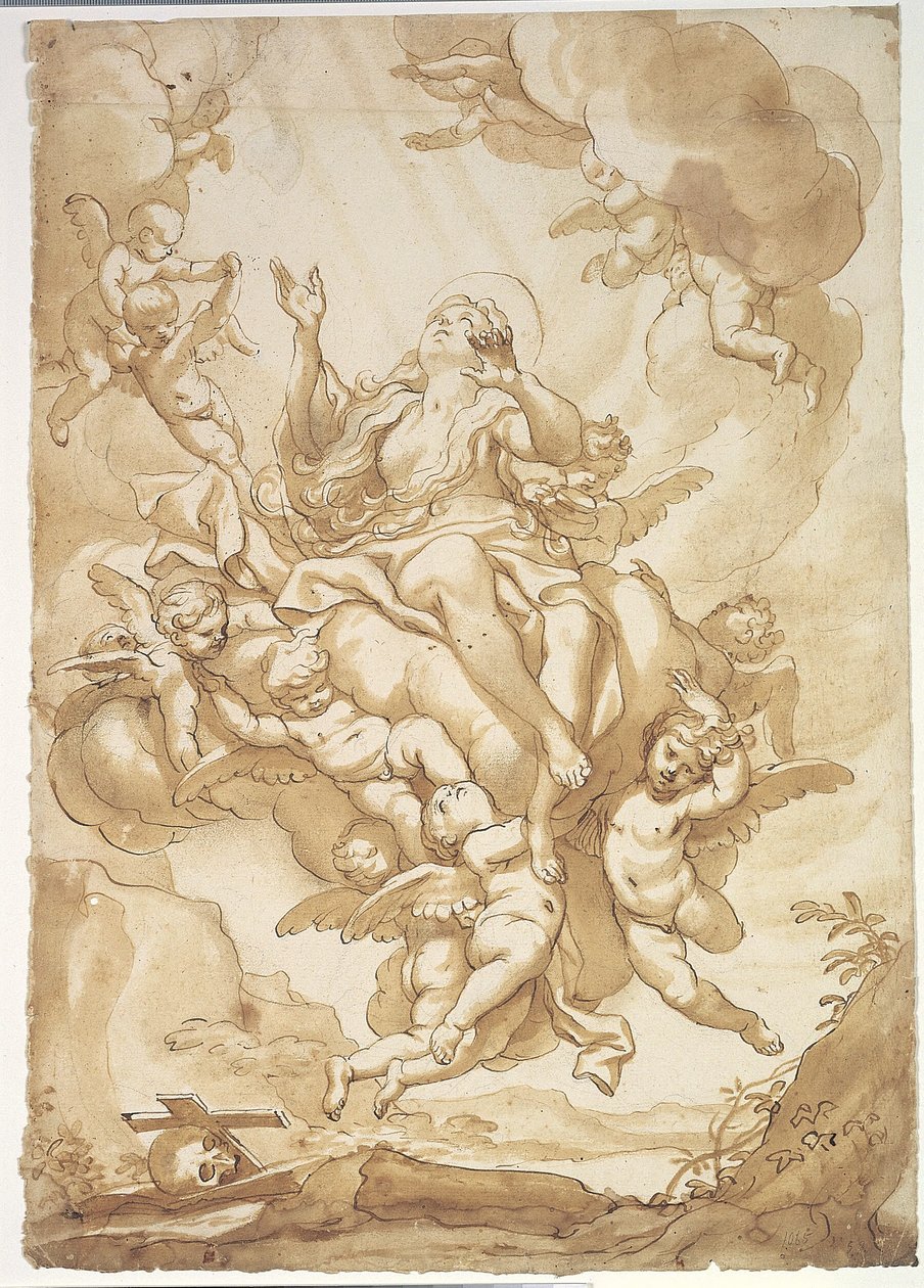 Nanebevstoupení svaté Máří Magdalény od Domenico Piola