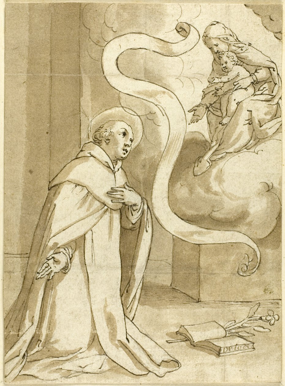 Vize svatého Dominika od Domenico Piola