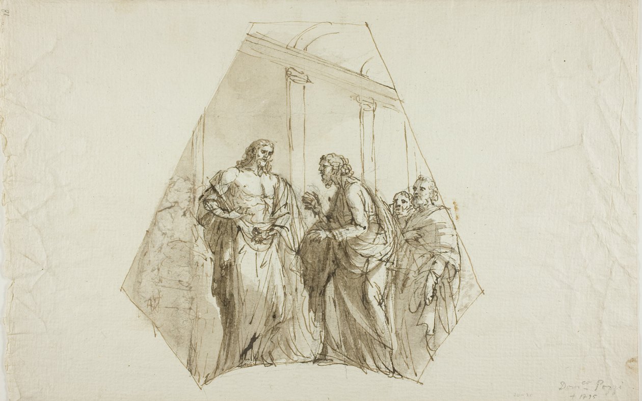 Doubting Thomas (Spandrel Design) od Domenico Pozzi