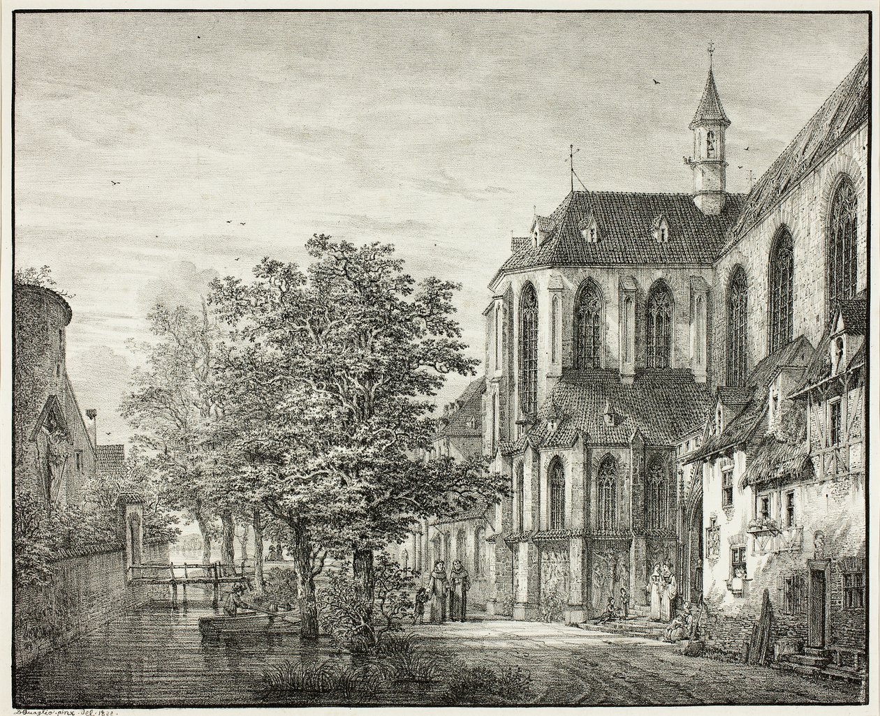 Farní kostel v Boppard na Rýně od Domenico Quaglio