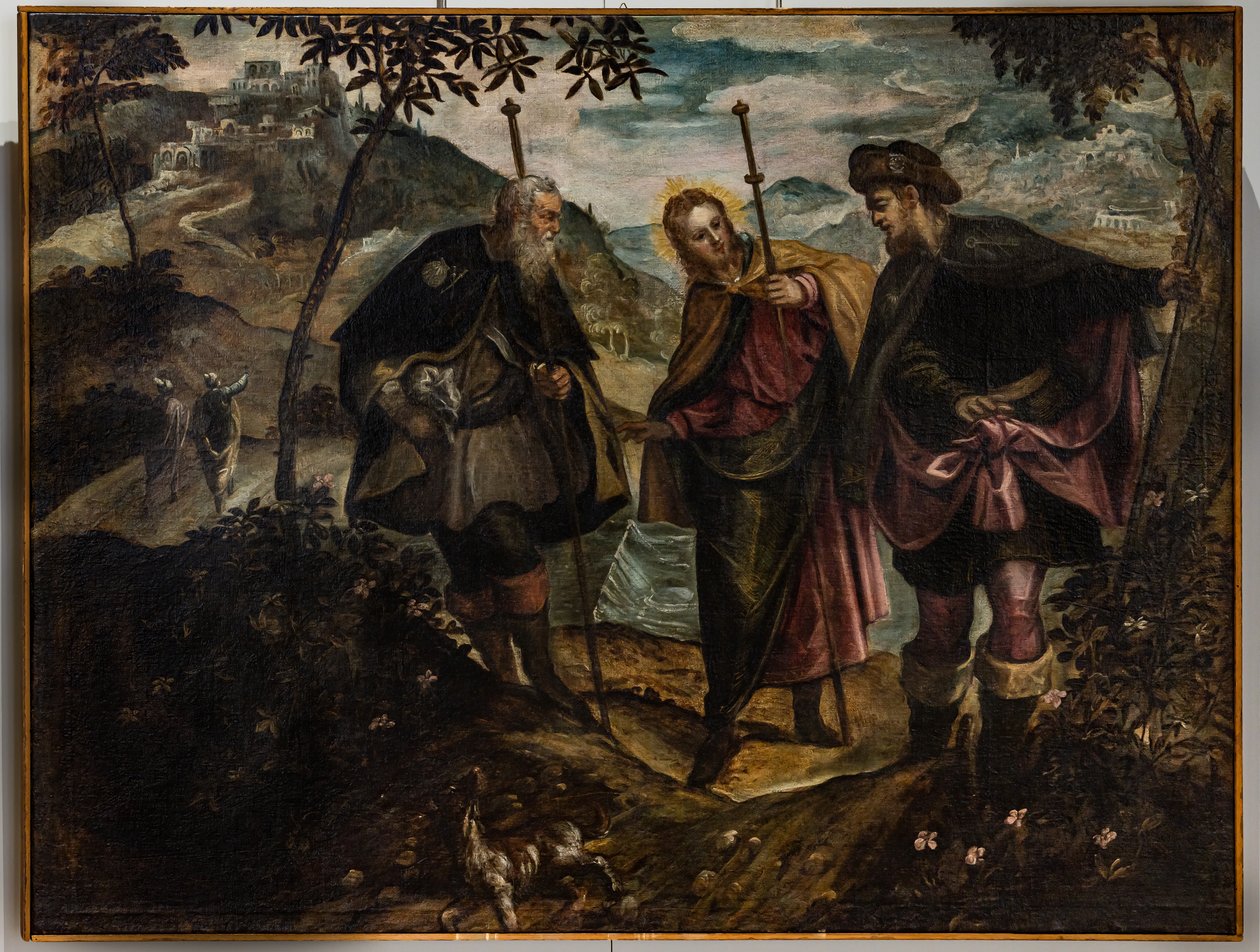 Setkání na cestě do Emauz (olej na plátně) od Domenico Robusti Tintoretto