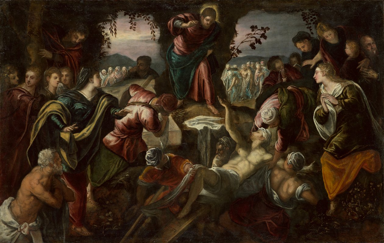 Vzkříšení Lazara, 1585-1590 od Domenico Robusti Tintoretto