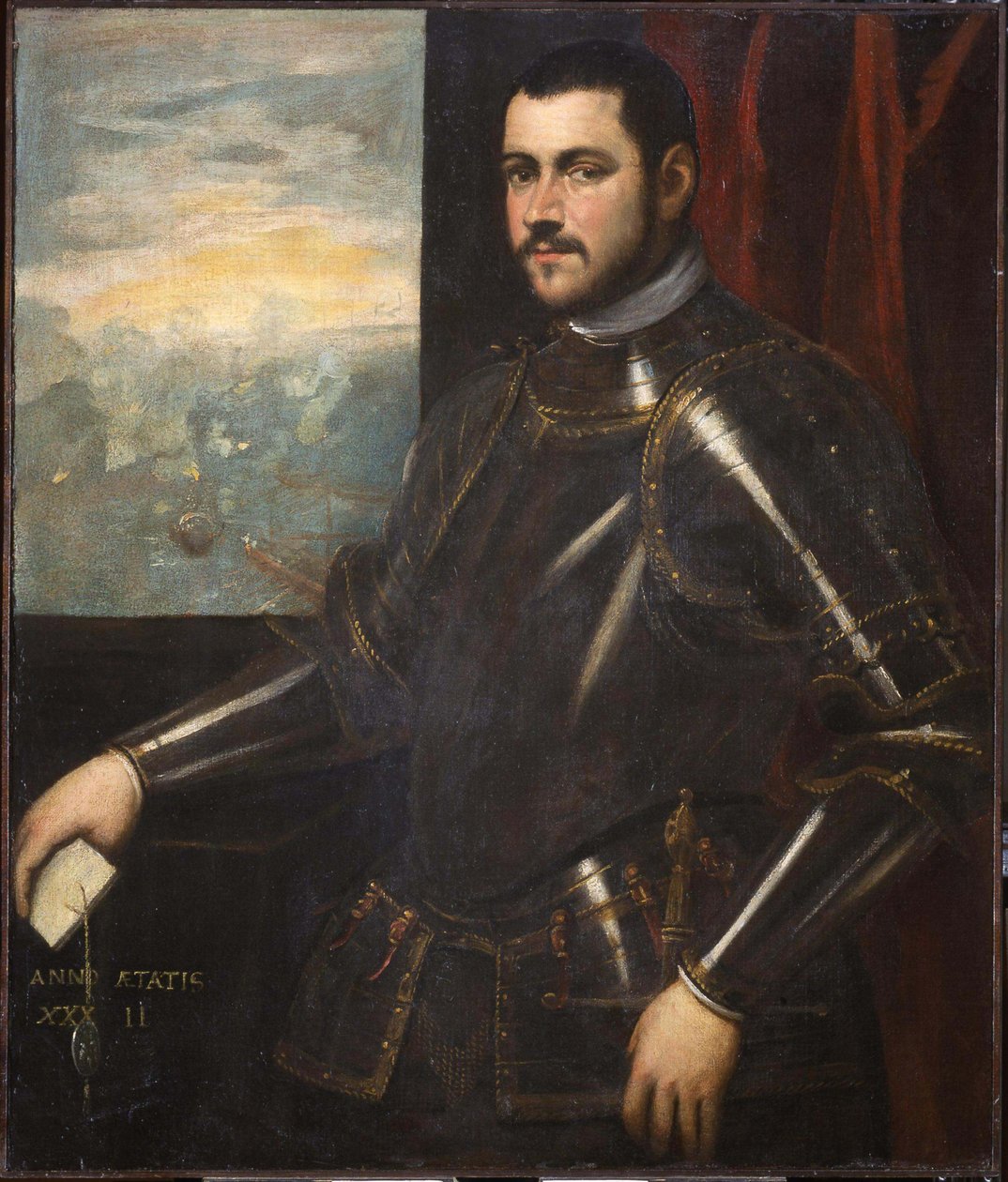 Portrét benátského admirála, 16. století. od Domenico, Tintoretto