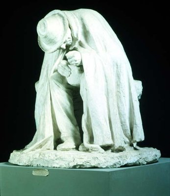 Starý muž jí polévku, socha od Domenica Trentacoste (1859-1933) od Domenico Trentacosta