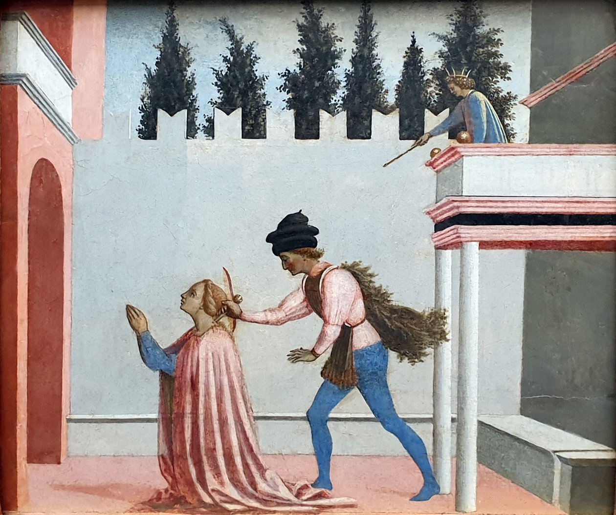 Německy: Das Martyrium der Heiligen Lucia Umučení svaté Lucie od Domenico Veneziano