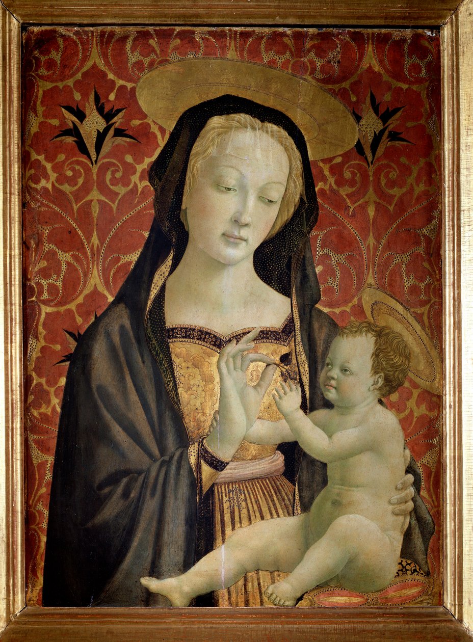 Panna s dítětem (Malba od Domenico Veneziano