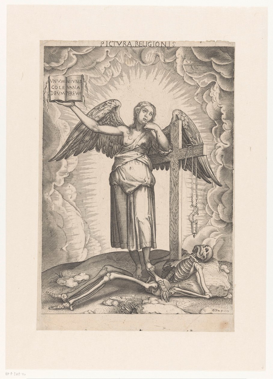 Alegorie víry Pictura religionis (název na předmětu) od Domenico Vito