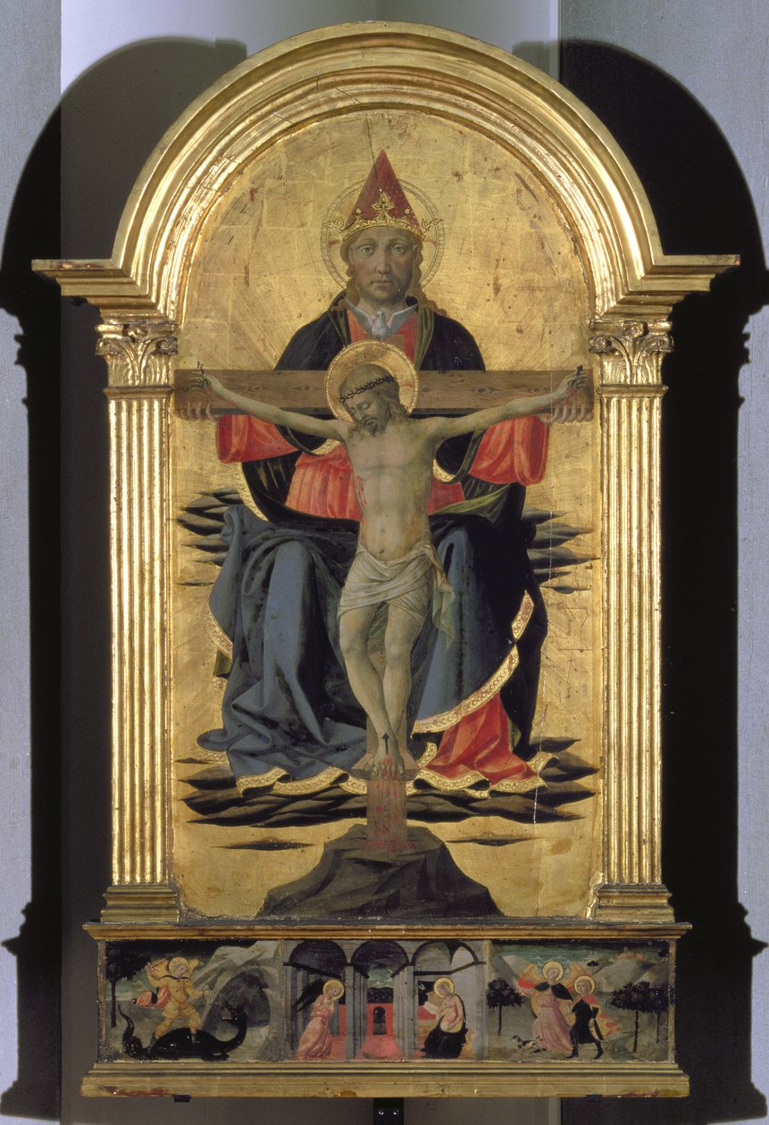 Nejsvětější Trojice (tempera na panelu) od Domenico di Michelino