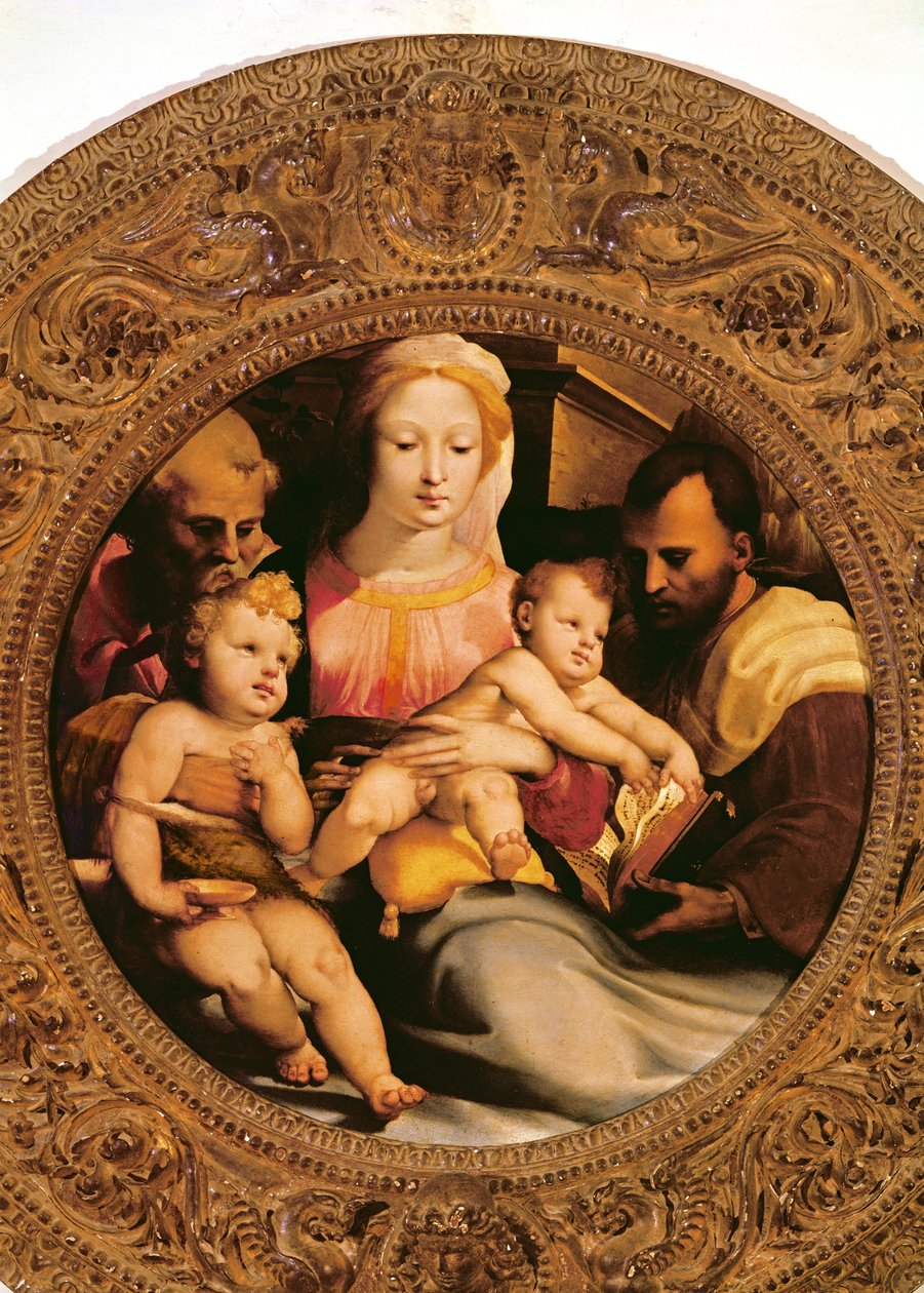Detail Svaté rodiny a sv. Jana Křtitele (detail 348817) od Domenico di Pace Beccafumi  