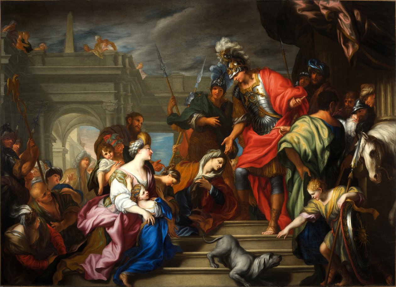 Milosrdenství Alexandrovo od Domenico the Elder Piola