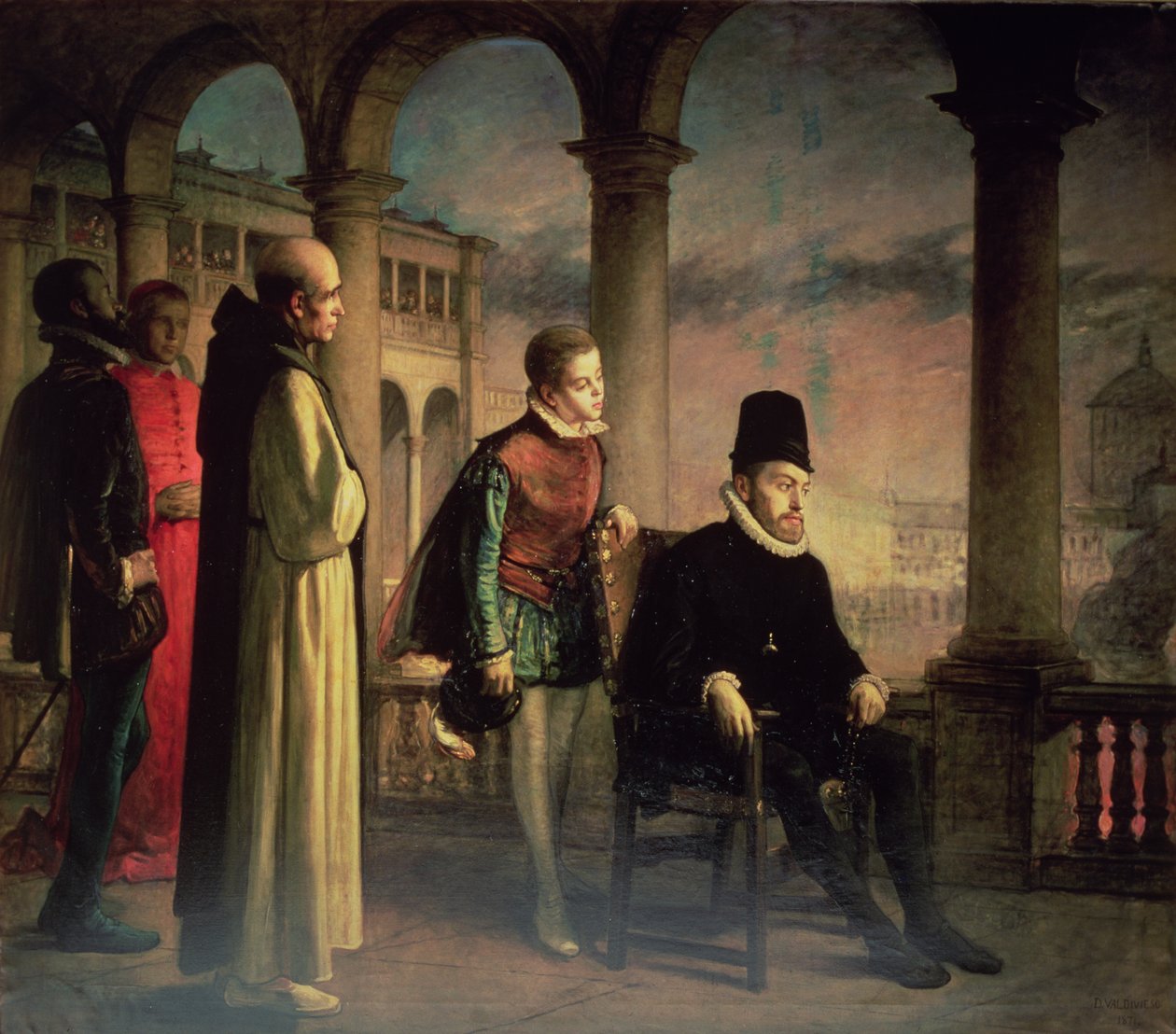 Filip II. (1527-98) hlásající svou víru od Domingo Valdivieso