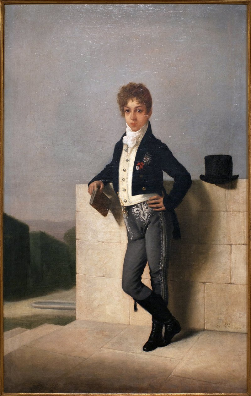 Portrét Joao Pedro Quintella, hraběte z Farrobo (1801-1869) - obraz Domingos Antonio de Sequeira (1868-1937), olej na plátně od Domingos Antonio de Sequeira