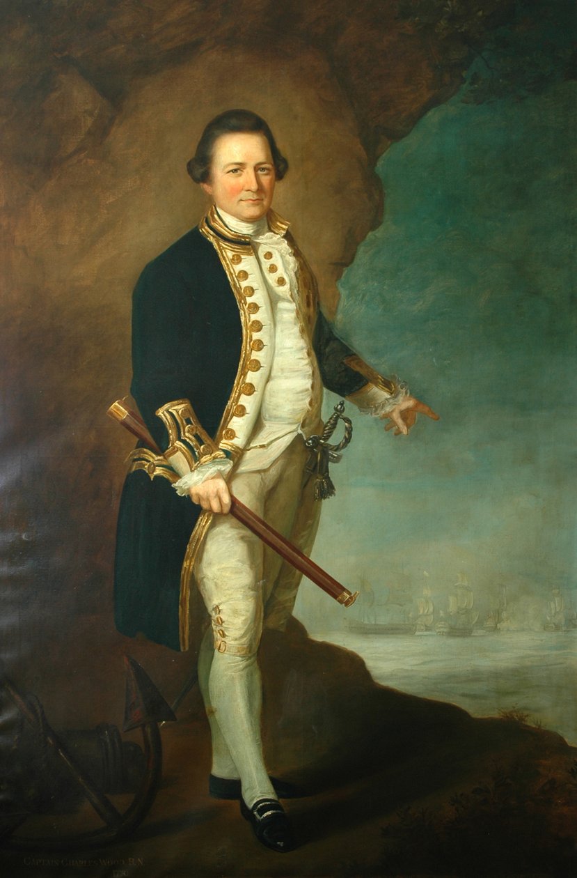Kapitán Wood z Bolling Hall, 1770 od Dominic Serres