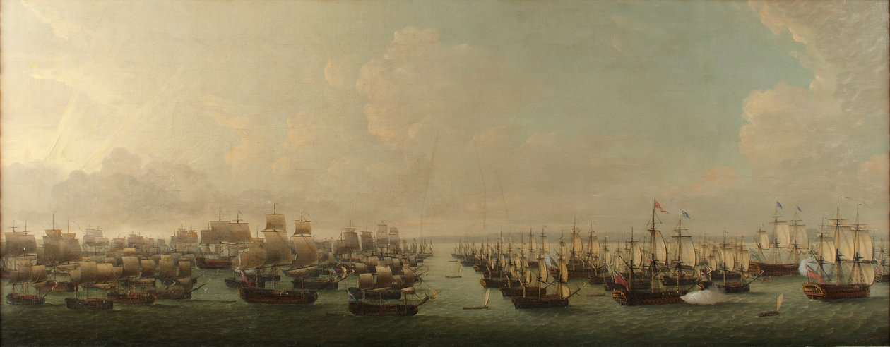 Útok anglické eskadry na Havanu v roce 1762 od Dominic Serres