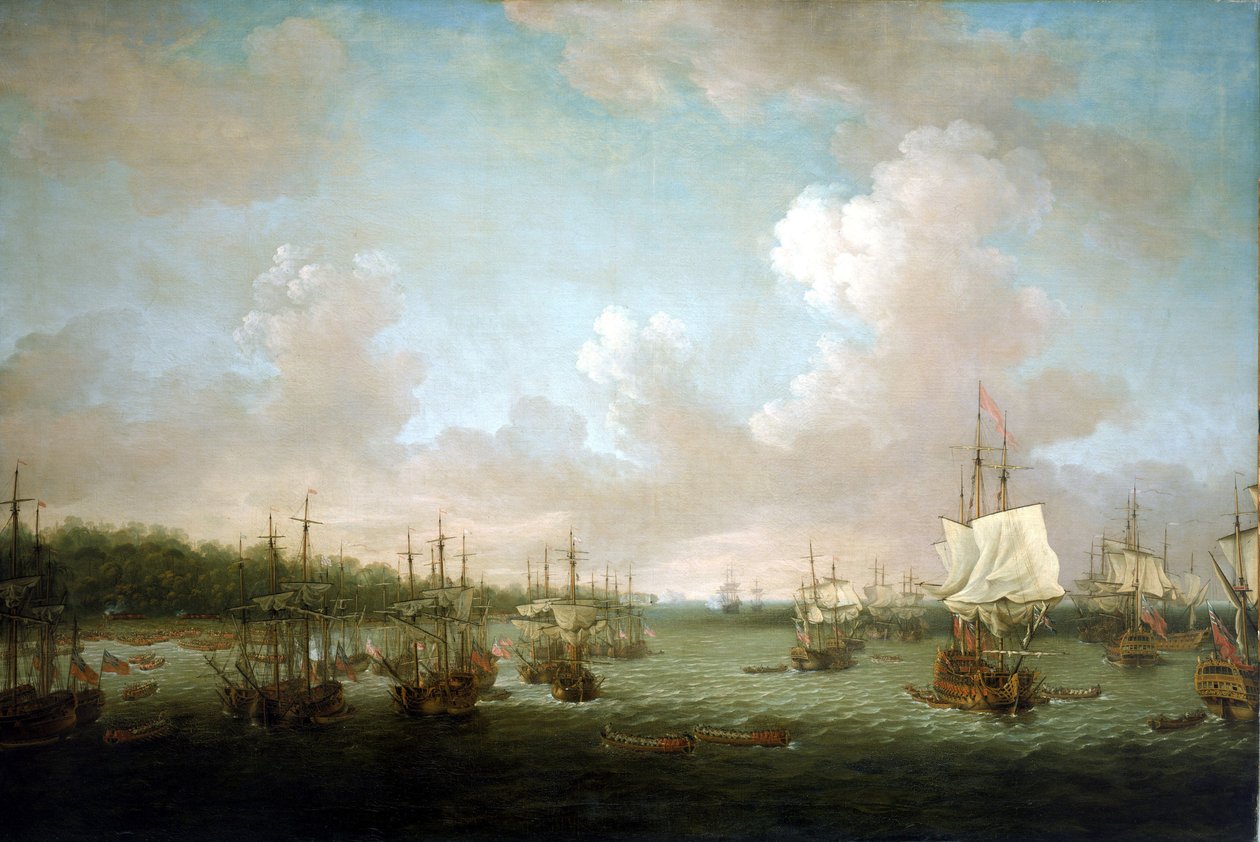 Sedmiletá válka (1756-1763): Po vstupu Španělska do konfliktu v roce 1761 soustředila britská vláda své námořní ofenzívy proti španělským državám v zámoří. od Dominic Serres