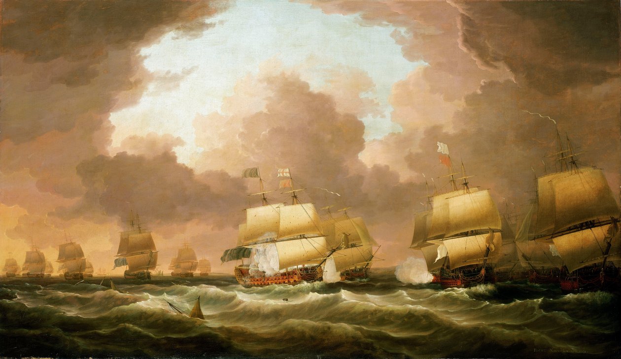 Bitva u Quiberonské zátoky, 20. listopadu 1759 od Dominic Serres