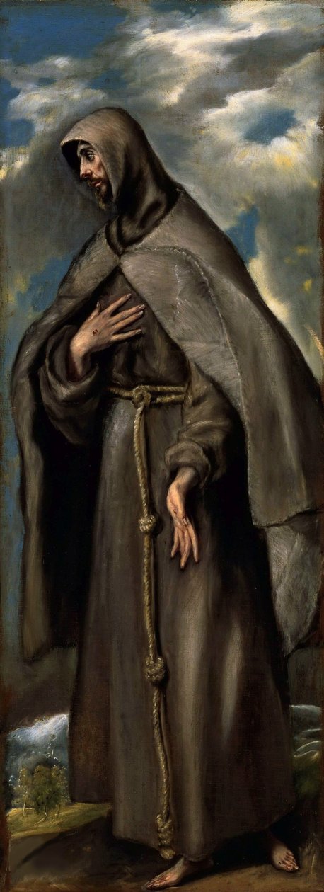 Svatý František z Assisi, asi 1590. od Dominico El Greco