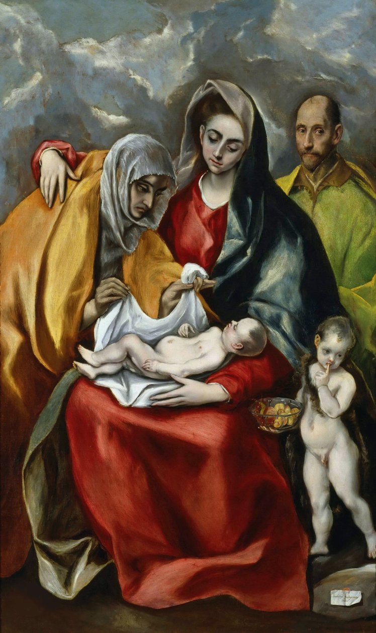 Svatá rodina s mladým Janem Křtitelem, cca 1585. od Dominico El Greco