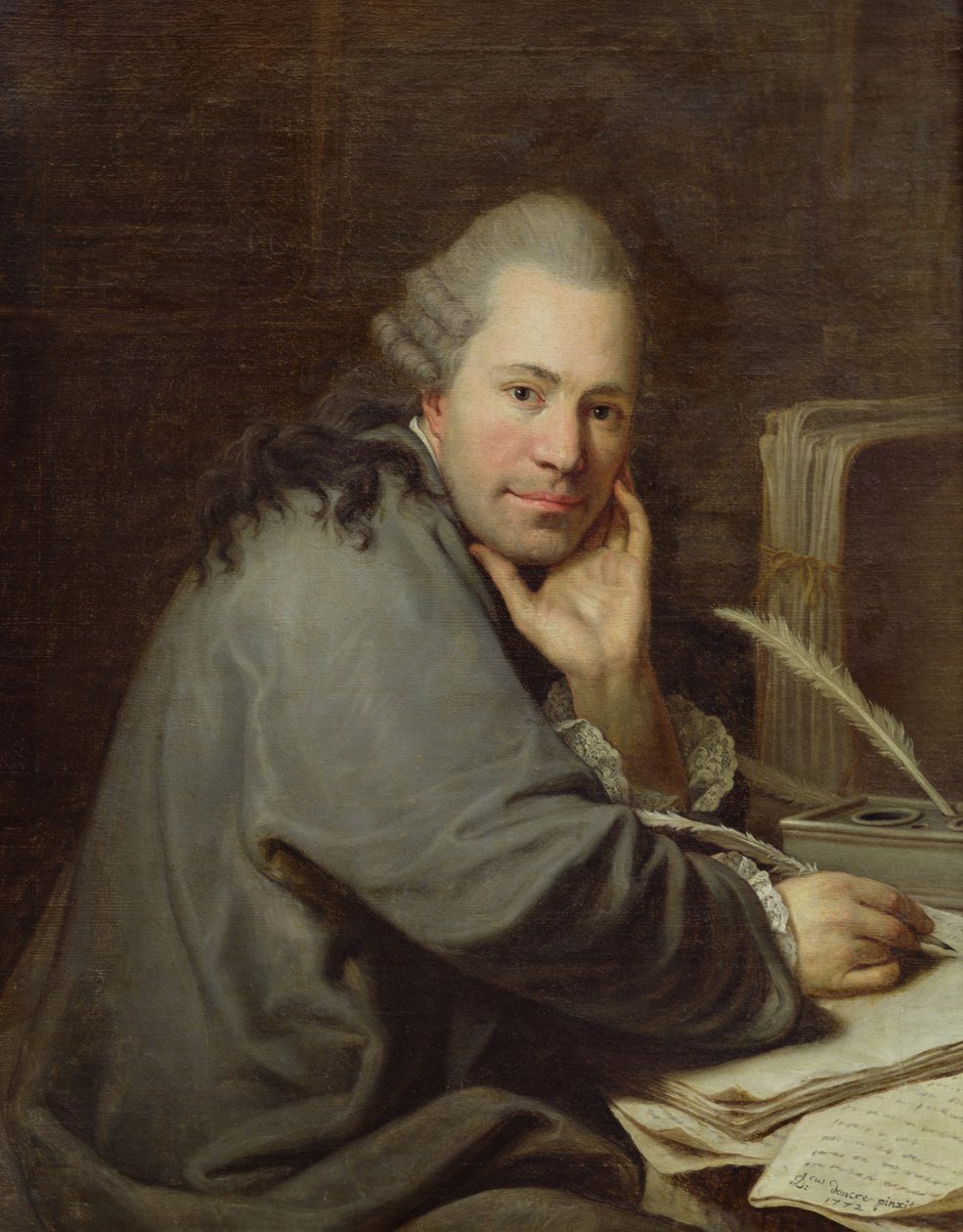 Portrét spisovatele, 1772 od Dominique Doncre