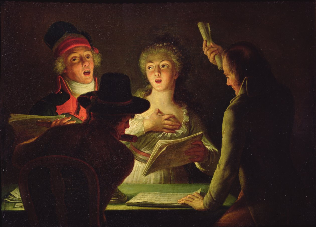 Marseillaisa aneb The Patriotic Singers, 1794 od Dominique Doncre