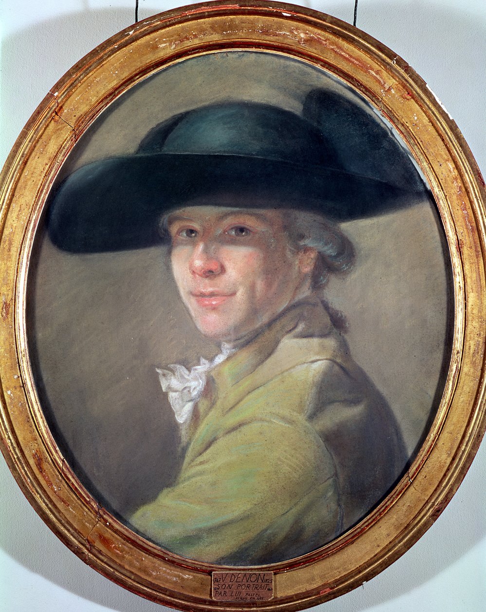 Autoportrét, cca 1780 (pastel) od Dominique Vivant Denon