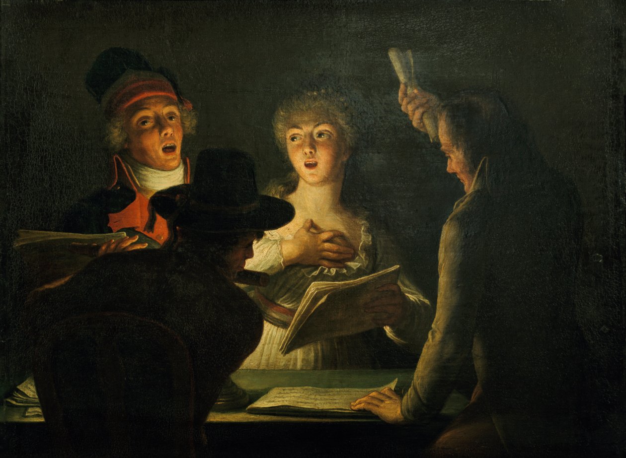 The Patriotic Singers, 1794 od Dominique Doncre