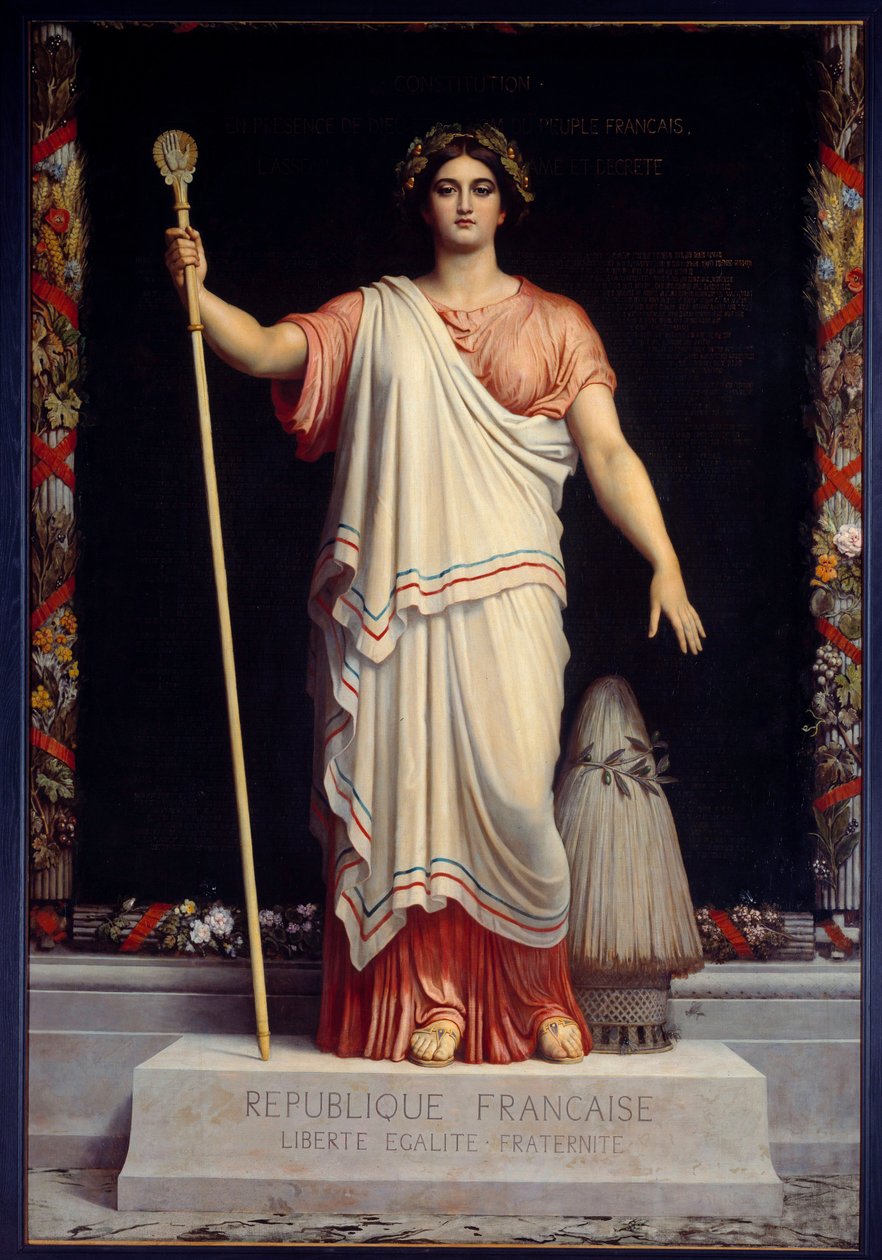 Alegorie La Republique Francouzské republiky (Francie) od Dominique Papetyho (1815-1849) 1848 od Dominique Louis Papety