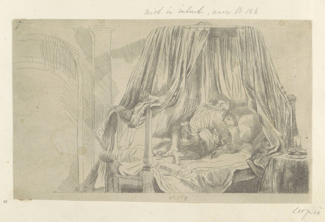 Ledikant Kolekce osmdesáti pěti původních tisků (název série) od Dominique Vivant Denon (baron) (attributed to)
