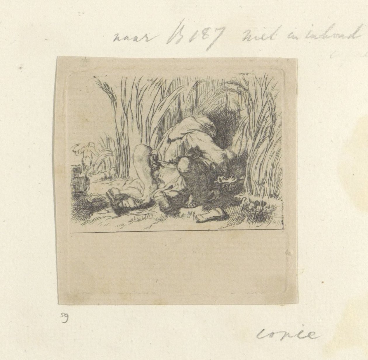 Monnik v het kořen Kolekce osmdesáti pěti původních tisků (název série) od Dominique Vivant Denon (baron) (attributed to)