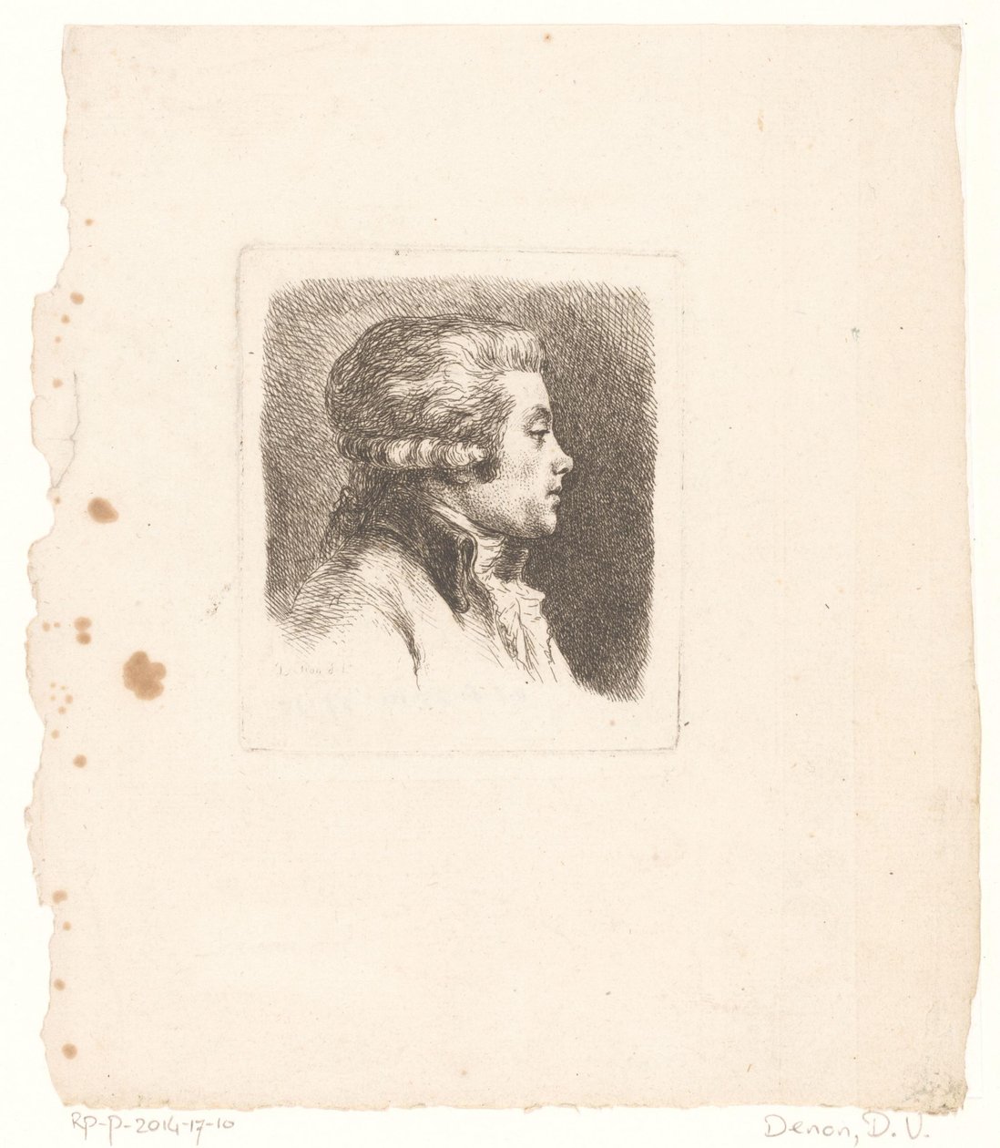 Portrét francouzského vydavatele tisku N.C. Aubourg od Dominique Vivant Denon (baron)